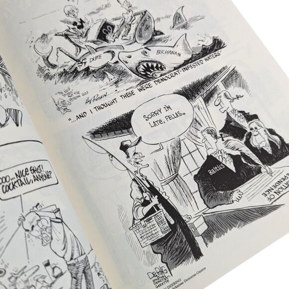Vintage 1992 "Best Editorial Cartoons" Book: Charles Brooks Editor, Political - Picture 4 of 6